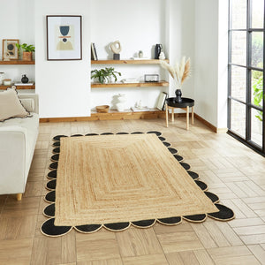 Think Rugs Savannah Natural Jute Flatweave Rug - 120x170 cm 18211303
