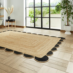 Think Rugs Savannah Natural Jute Flatweave Rug - 120x170 cm 18211303