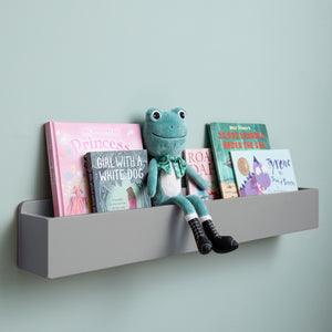 Grey Floating Storage Shelf