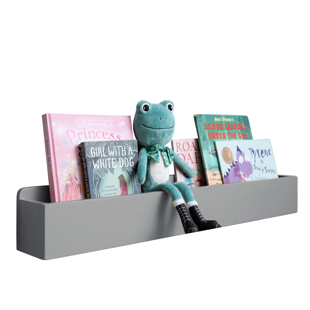 Grey Floating Storage Shelf