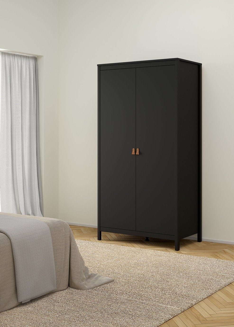 Tvilum Madrid 2 Door Wardrobe - Black 13139112