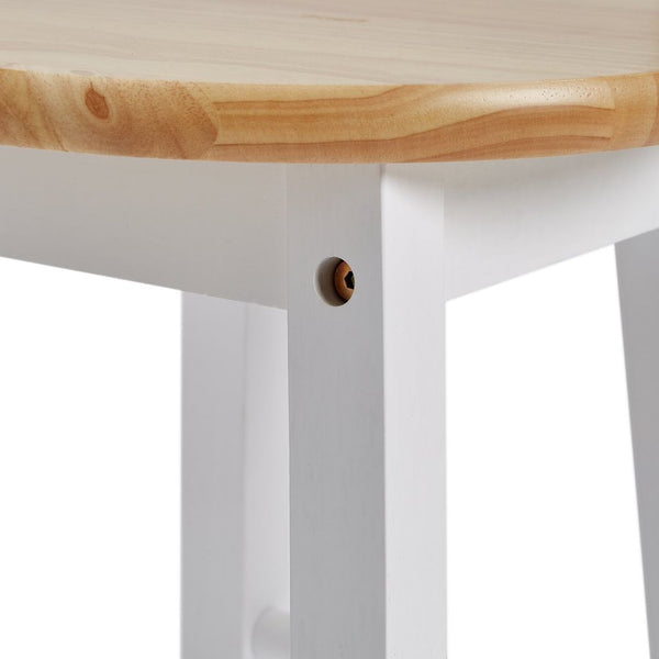 Habitat Pair of Wooden Bar Stools - Two Tone 18814889