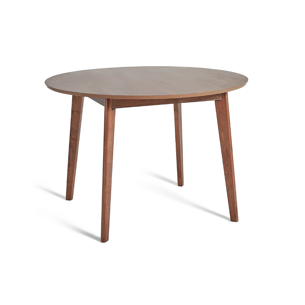 Habitat Skandi walnut round dining table with wood effect top