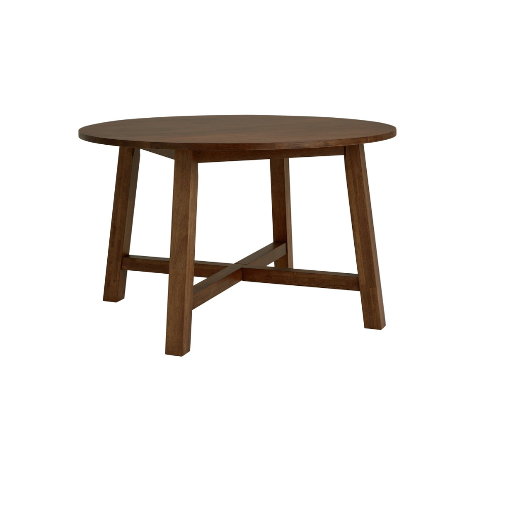 Habitat Trieste round 4 seater dining table in walnut
