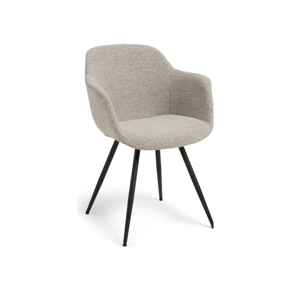 Habitat Noella Fabric Dining Chair - Natural 12025973