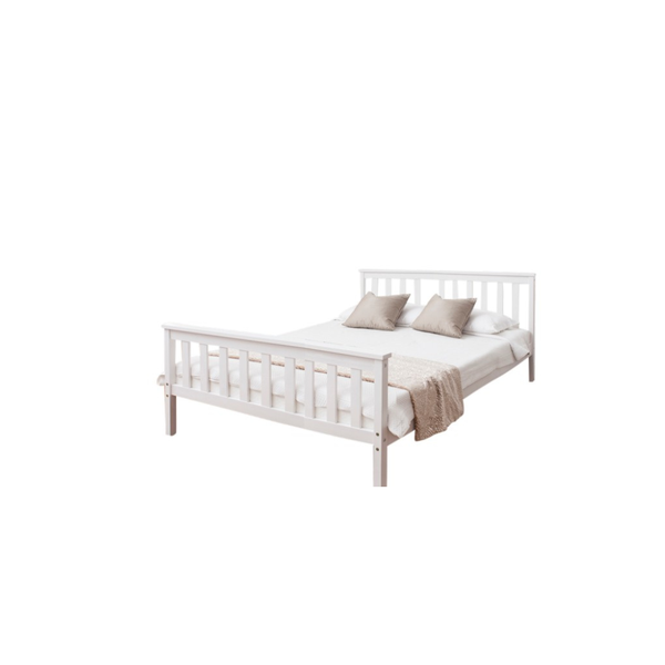 Double White Bed Frame