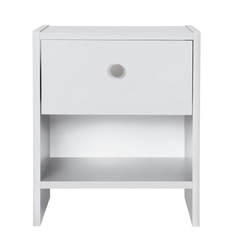 Seville 1 Drawer Bedside Table - White 11450446