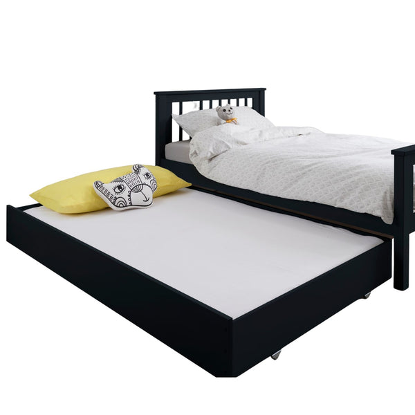 Pullout Trundle and Drawer for Underbed in Anthracite