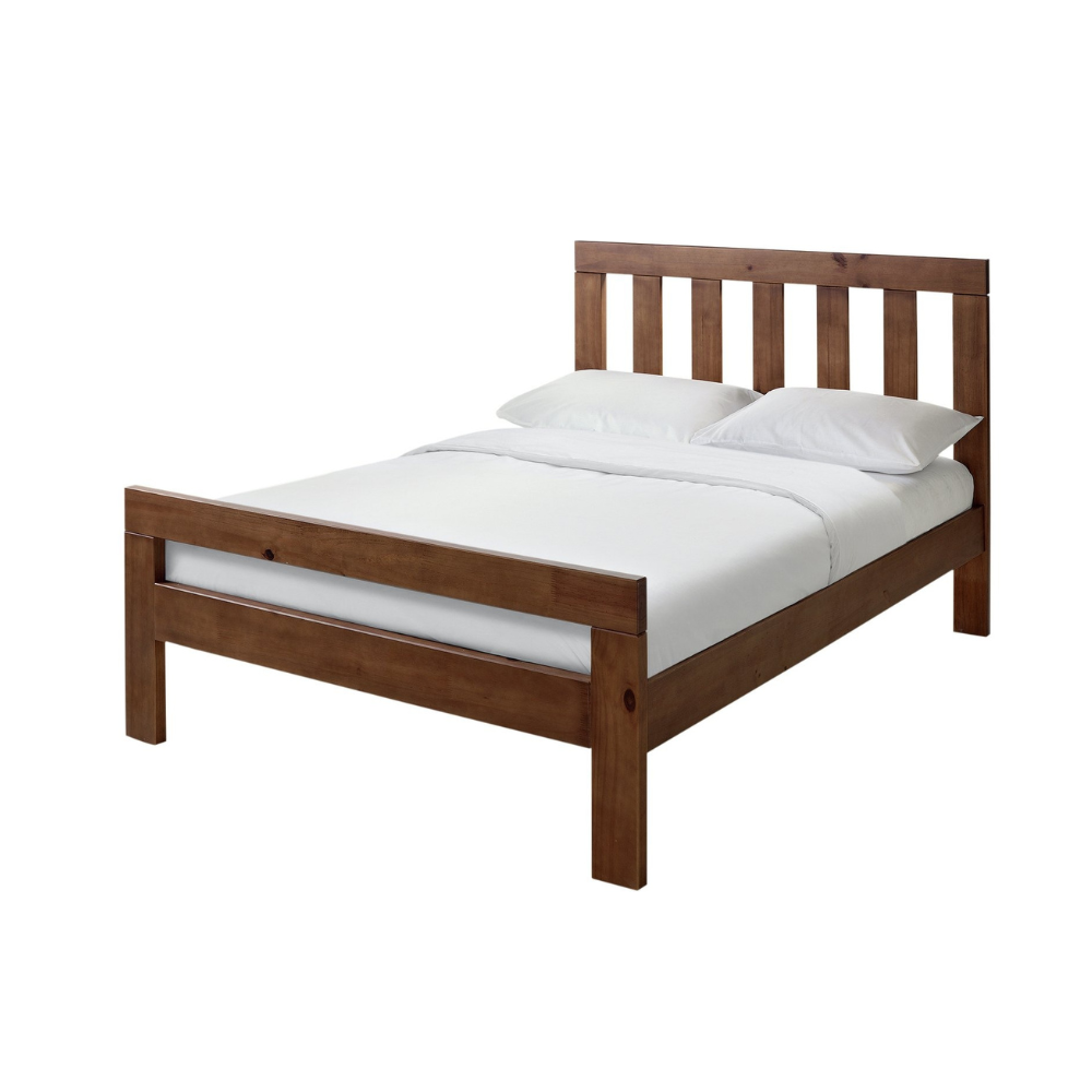 Chile Kingsize Wooden Bed Frame - Dark Wood 14987260