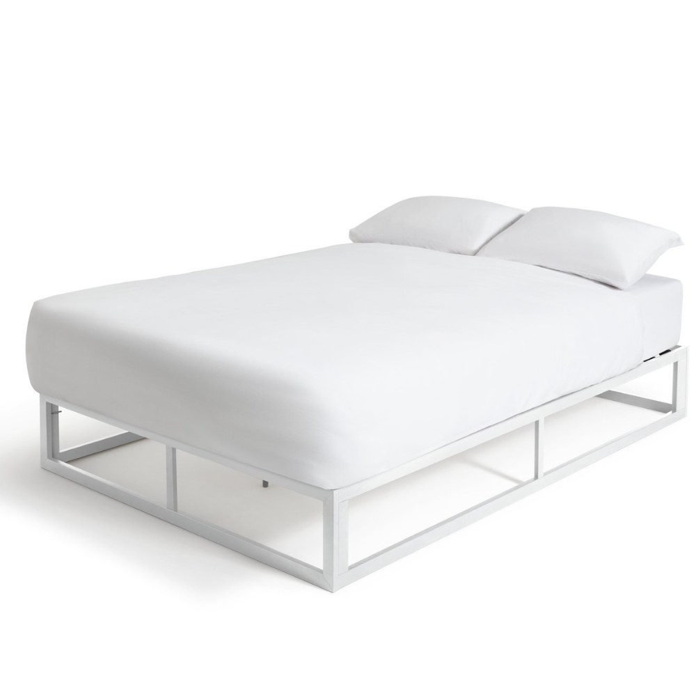 Platform Small Double Metal Bed Frame - White 12251637