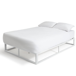 Platform Small Double Metal Bed Frame - White 12251637