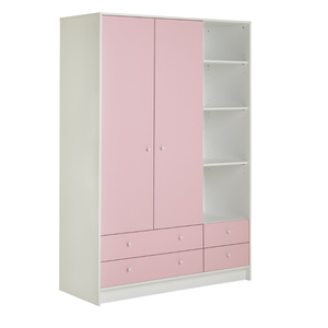 Malibu 2 Door 4 Drawer Wardrobe - Pink 11185089