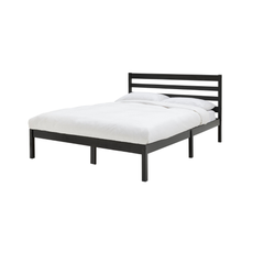 Kaycie Double Wooden Bed Frame - Black 14337779