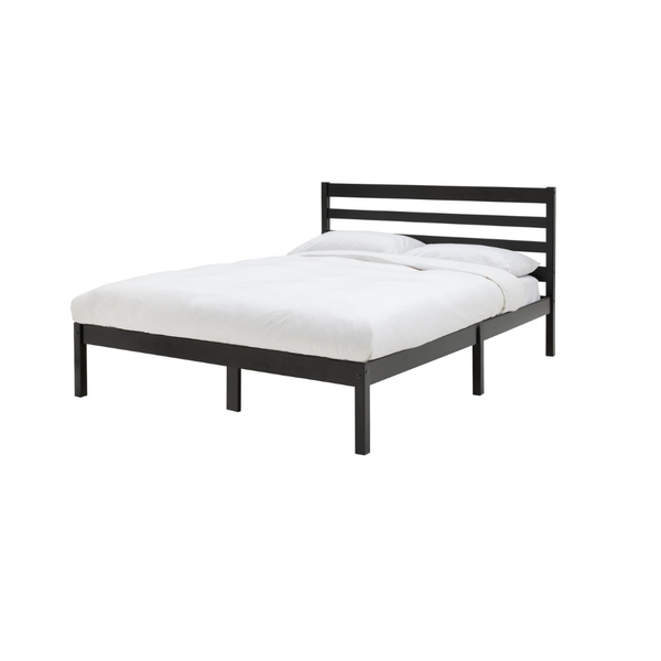 Kaycie Double Wooden Bed Frame - Black 14337779