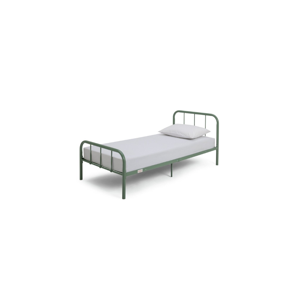 Charlie Single Metal Bed Frame - Green 13138986