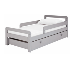 Habitat Ellis Toddler Bed Frame with Drawer - Grey 11178759