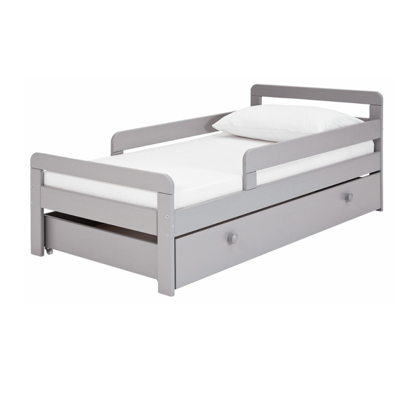 Habitat Ellis Toddler Bed Frame with Drawer - Grey 11178759