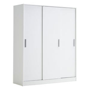 Nova 3 Door Sliding Wardrobe - White 17142277