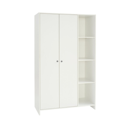 Seville 2 Door Open Shelf Wardrobe - White 17911972