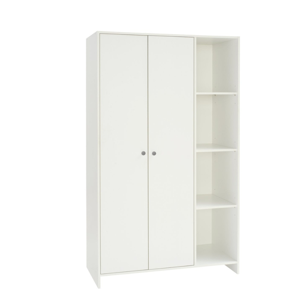 Seville 2 Door Open Shelf Wardrobe - White 17911972