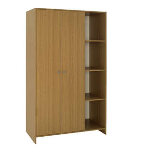 Seville 2 Door Open Shelf Wardrobe - Oak Effect 17637218
