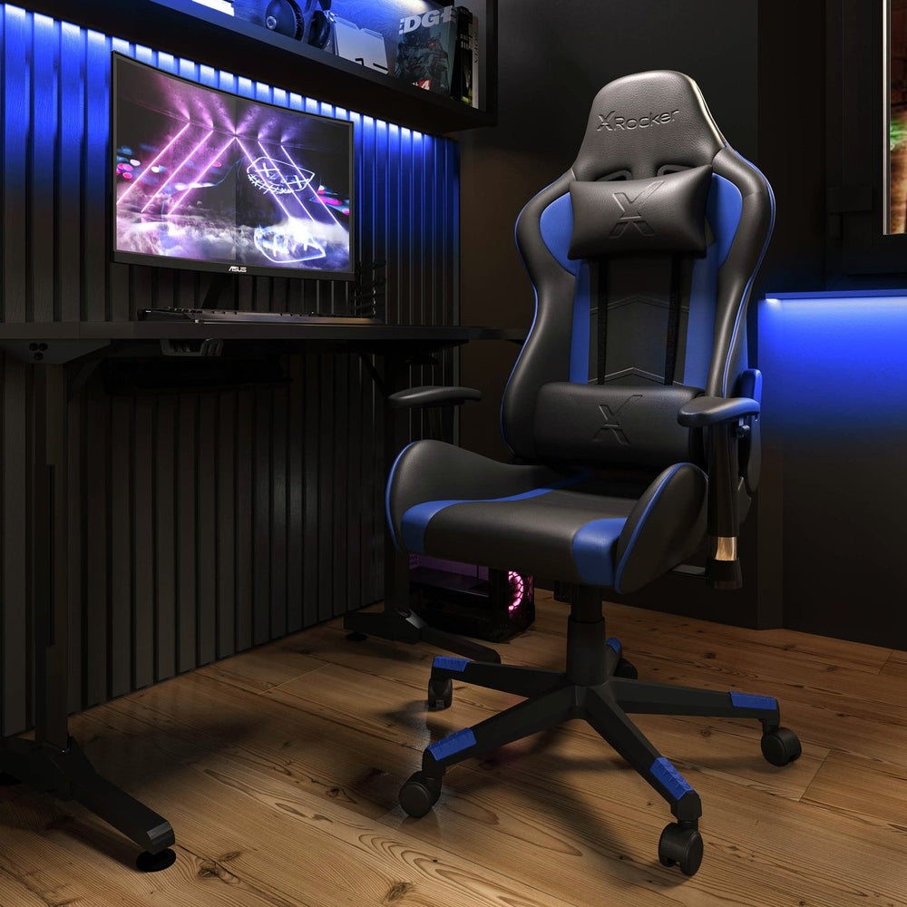 X Rocker Alpha eSports Office Gaming Chair - Blue 17632505