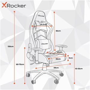 X Rocker Alpha eSports Office Gaming Chair - Blue 17632505