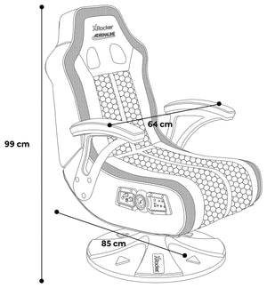 X Rocker Adrenaline RGB Stereo Gaming chair with LED Light 15799299