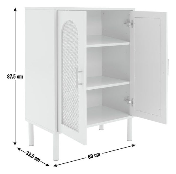 Habitat Monica 2 Door Shoe Storage Cabinet - Grey 15258716