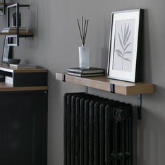 Loft Living 90cm Radiator Shelf - Oak 17085372