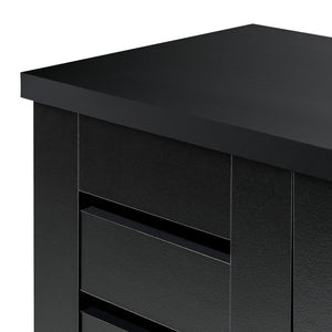 Slatted Shoe Cabinet - Black 14707938