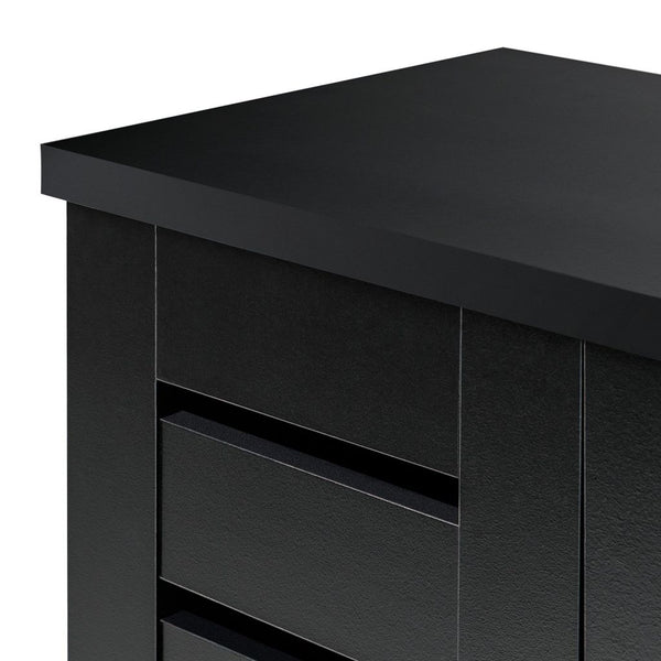 Slatted Shoe Cabinet - Black 14707938