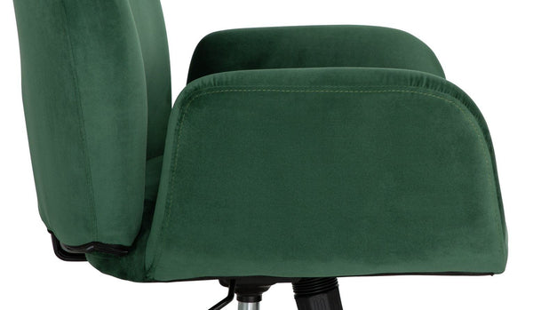 Habitat Clarice Velvet Office Chair - Green 13420670