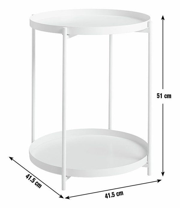 Habitat Rex Side Table - White 12725637