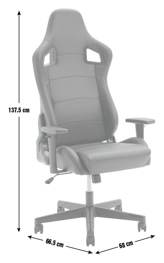 Veda Faux Leather Office Gaming Chair - Black 17085853