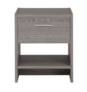 Seville 1 Drawer Bedside Table - Grey Oak Effect 18092663