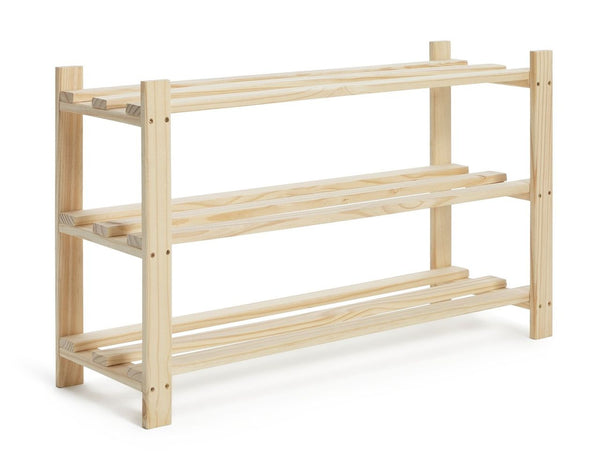 Karee 3 Shelf Shoe Storage Rack - Pine 13360761