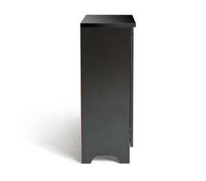 Slatted Shoe Cabinet - Black 14707938