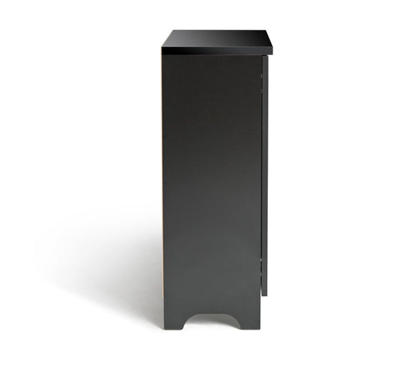 Slatted Shoe Cabinet - Black 14707938