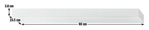 Jak 60cm Floating Shelf - Black Gloss 18753816