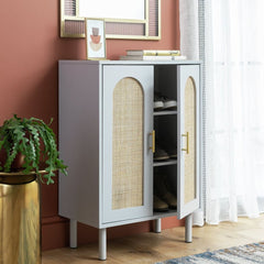 Habitat Monica 2 Door Shoe Storage Cabinet - Grey 15258716