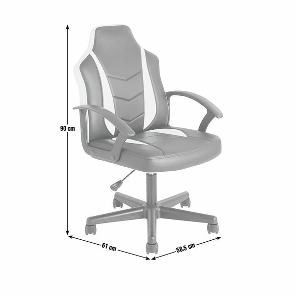 Faux Leather Gaming Chair - White 17652451