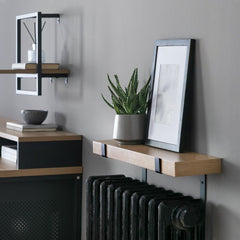 Loft Living 60cm Radiator Shelf - Oak 15664094