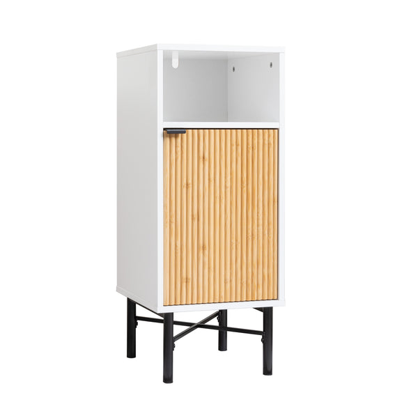 Rökstorp Single Door Bathroom Towel Cabinet - White