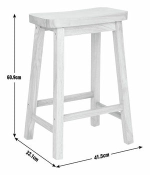 Habitat Pair of Saddle Bar Stools - Natural 18686086