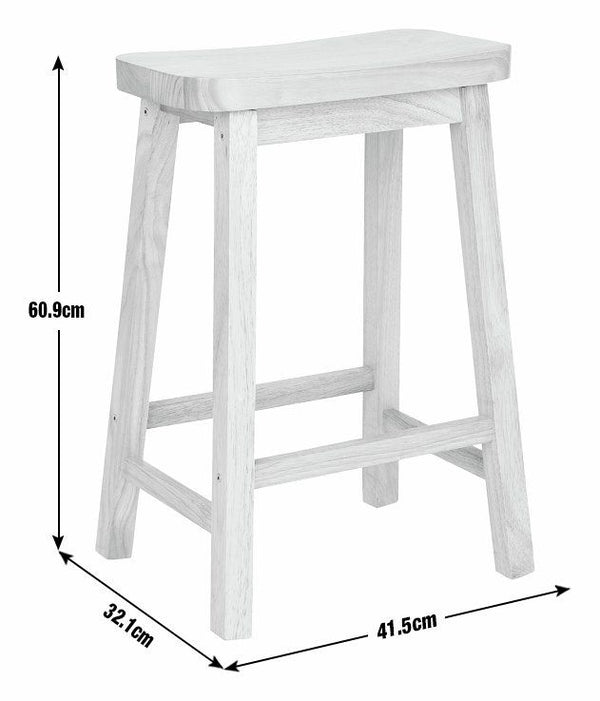 Habitat Pair of Saddle Bar Stools - Natural 18686086