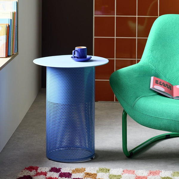 Habitat Anala Round Side Table - Blue 14545592