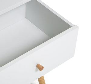 Habitat Otto 1 Drawer Bedside Table - White 18298807