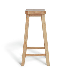 Habitat Pair of Saddle Bar Stools - Natural 18686086