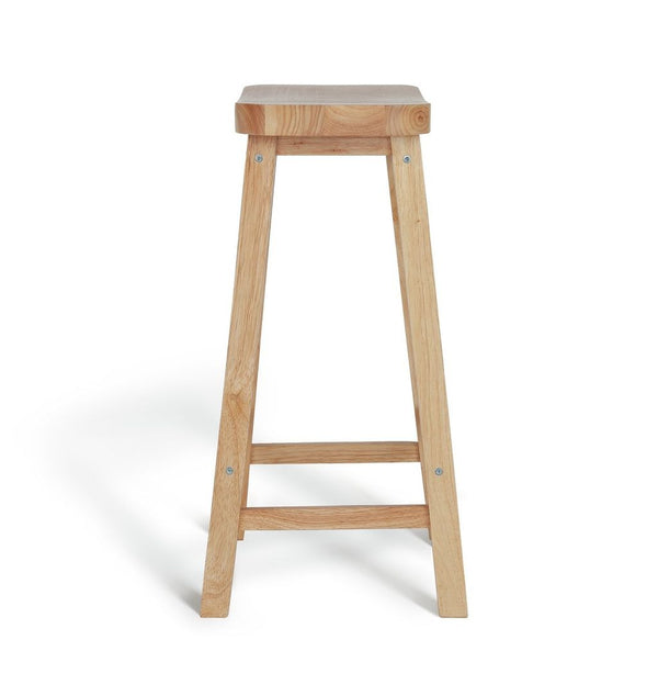 Habitat Pair of Saddle Bar Stools - Natural 18686086